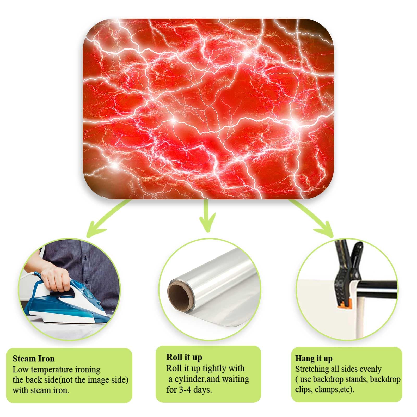 QICAIYUN Dark Blue Lightning Background Dark Cloudy Photo Background Blue Lightning Storm Backdrop for Kids Adults Portrait Photography Photo Studio Props 7x5 YUNBDJ716