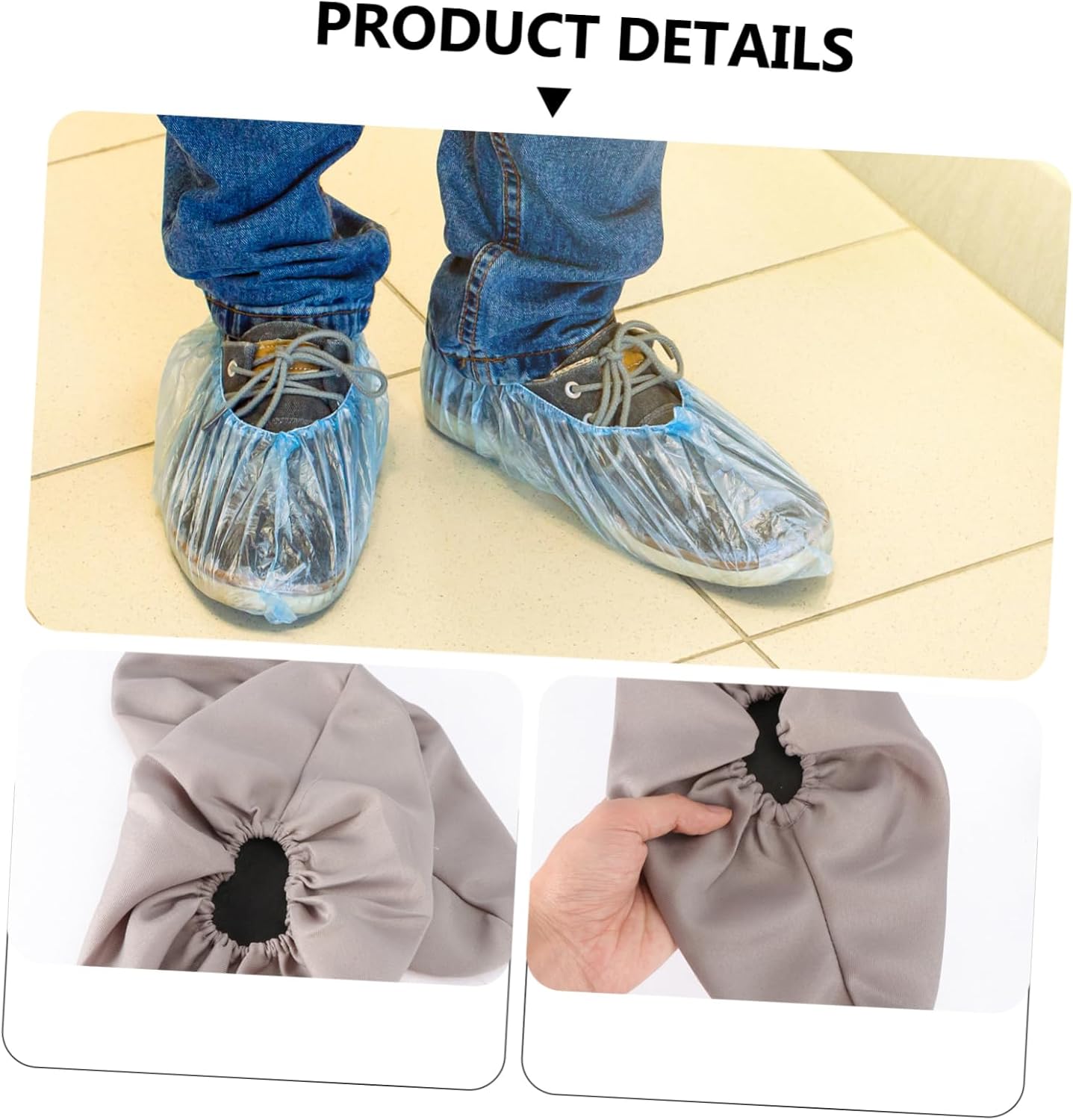 CHILDWEET 3Pairs Washable Thickened Skid Shoe Covers Indoor Shoe Protective Cases for Lightweight Non Slip Design Random Colors