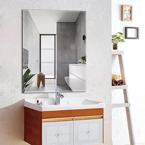 Miniatura 8 de FixtureDisplays Espejo acrílico rectangular de 16 x 20 x 16 pulgadas, a prueba de roturas, para baño, cuarto de bebé, niños, espejo de seguridad-NF