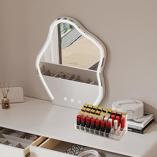 Miniatura 4 de JoyHuaTrade Organizador de lápiz labial acrílico con 36 ranuras, grueso con múltiples rejillas, brillo de labios, muestra de perfume, soporte de