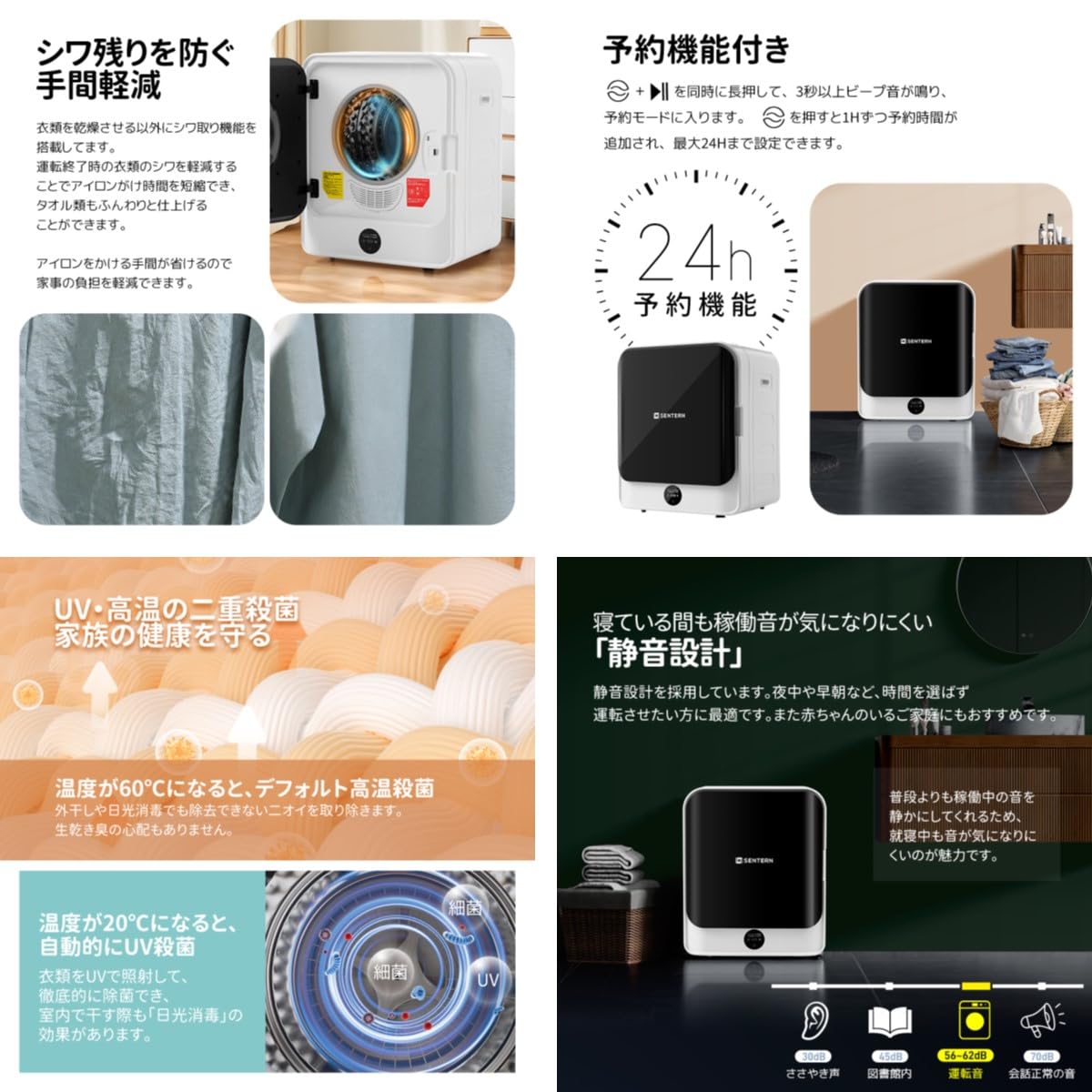 Amazon.co.jp: 衣類乾燥機 6kg 7kg 3kg 4kg 湿気対策 梅雨対策 カビ 
