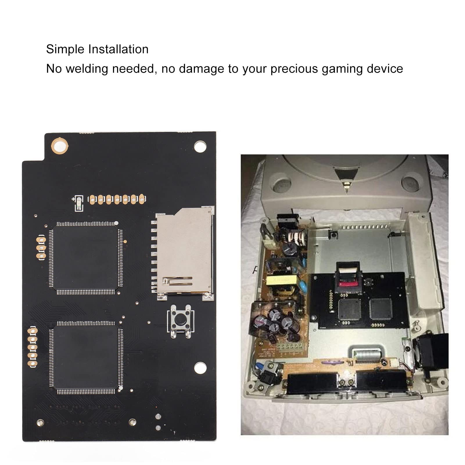 Scheda di Simulazione unità Ottica Sostitutiva Prestazioni Stabili Kit Dreamcast, V5.15b, Viola Traslucido, Accessori da Gioco - Pulsante di Gioco a Rapido
