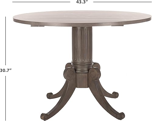 Miniatura 3 de Safavieh Home Forest - Mesa de comedor tradicional con hojas de gota Gris (Grey Wash),Rústico natural.,https://www.amazon.com/dp/undefined