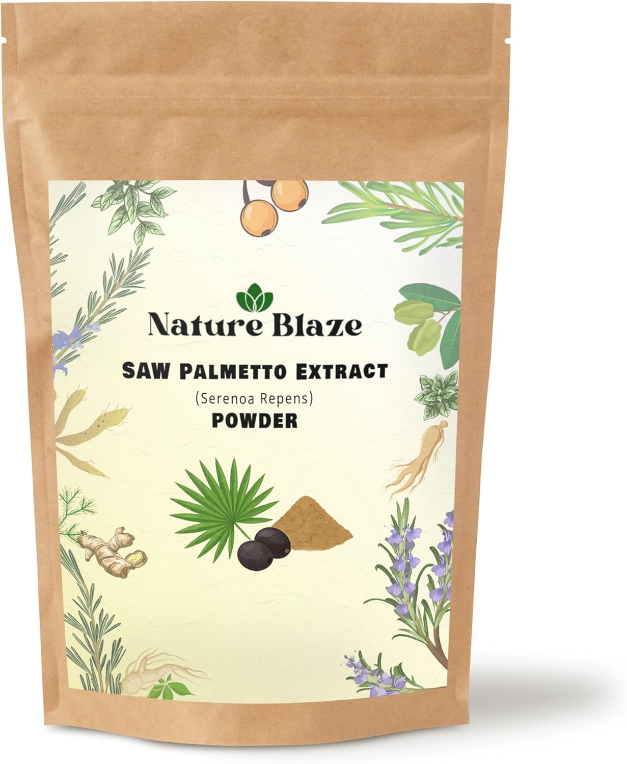 Organic Saw Palmetto Extract Powder Prostate & Hair Growth 4 Oz / 0.25lb