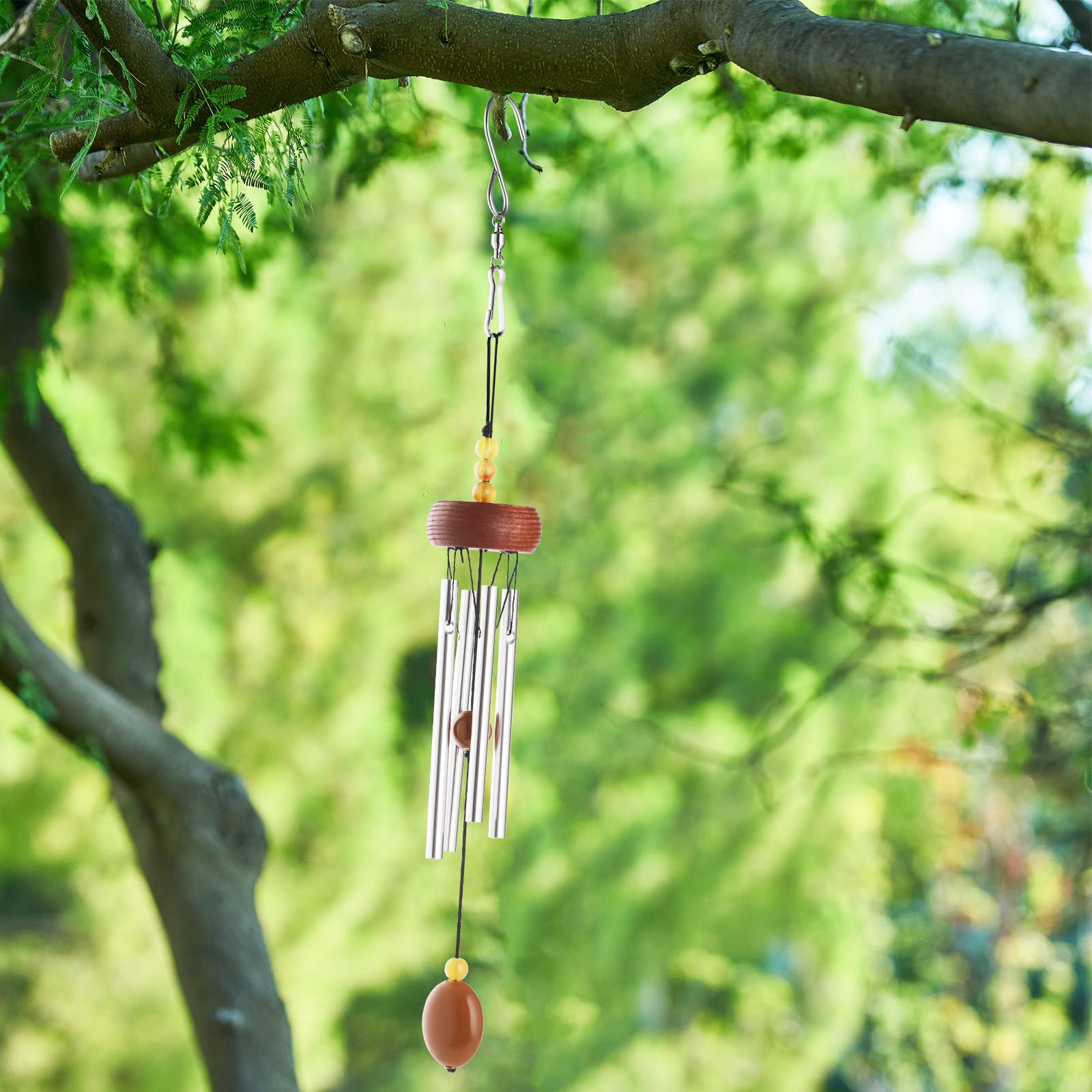 Campane A Vento 8 Tubi In Alluminio - Scacciapensieri Da Esterno Per Giardino, Casa O Terrazzo | Suono Calmante - Foto 10