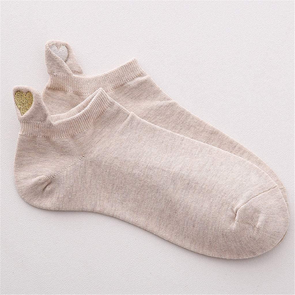 Calzini Sportivi 10 Paia Di Calzini Invisibili Da Donna, Da Uomo, Con Motivo A Cuore, In Cotone, Calzini Alla Caviglia, Casual, Comodi Calzini Caldi