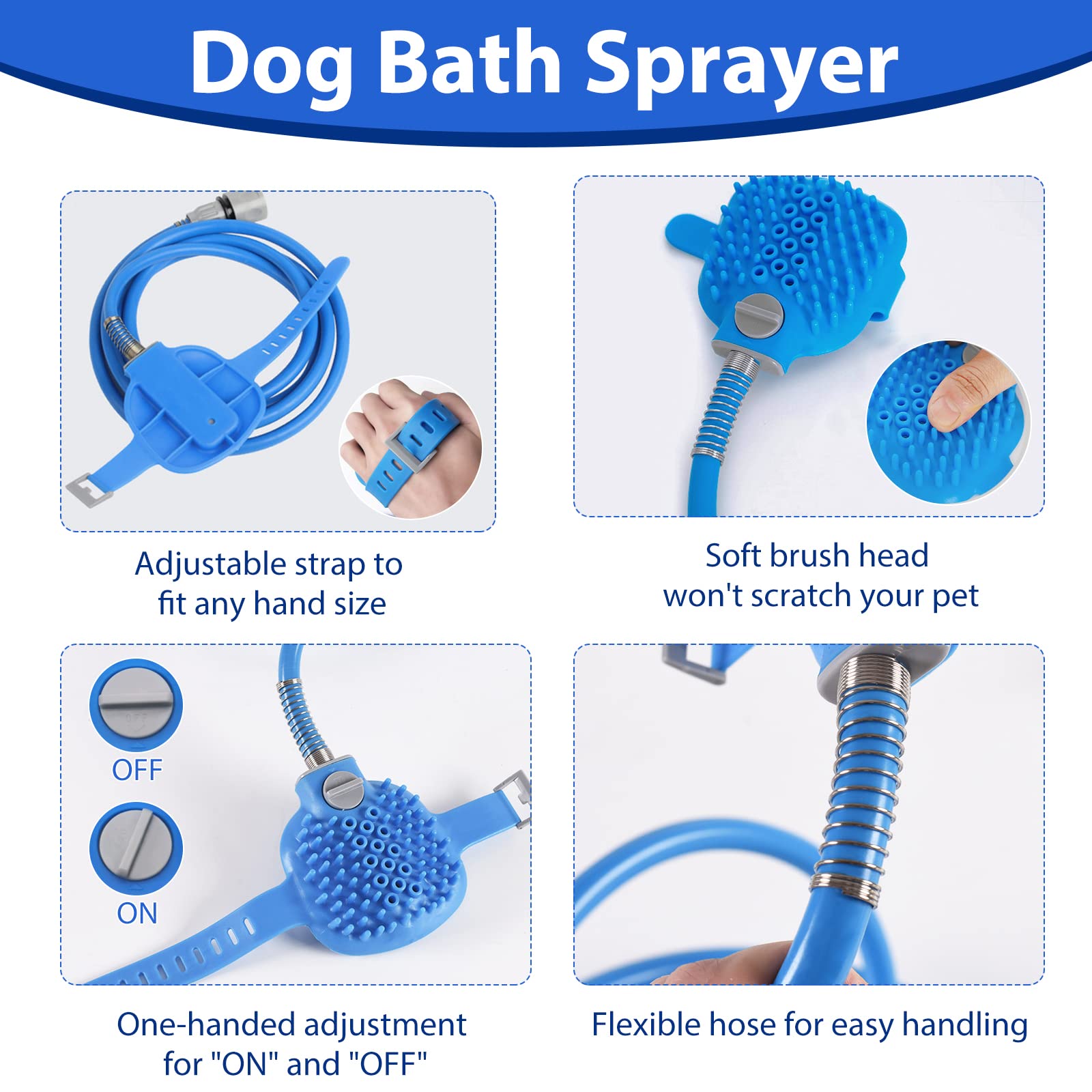 FuninCrea 2 in 1 Dog Shower Sprayer - Image 2