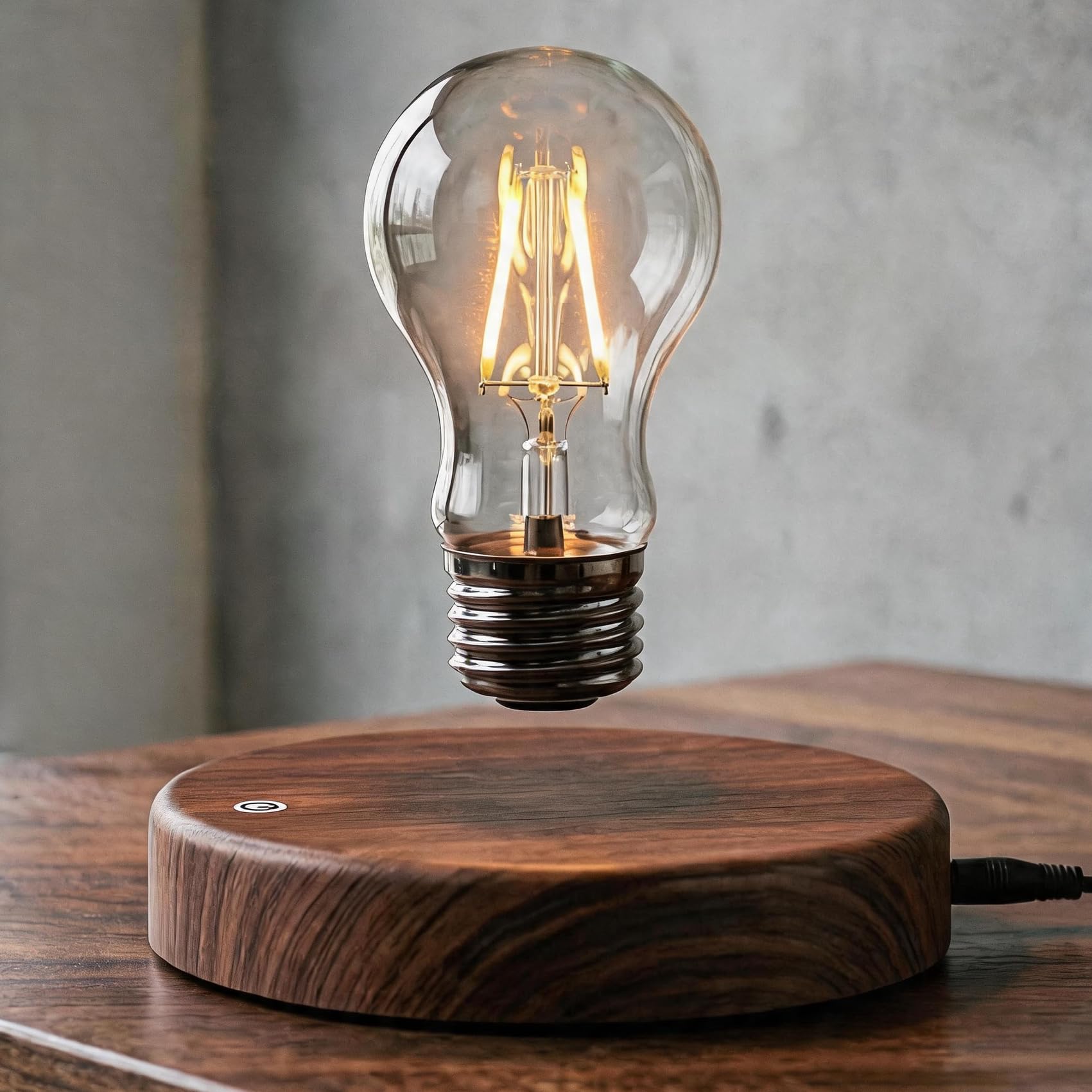 HCNT Magnetic Levitating LED Desk Lamp, Table Lamp Night Light, 360 Degree Automatic Rotating Light, Unique Gifts for Christmas Office Decor