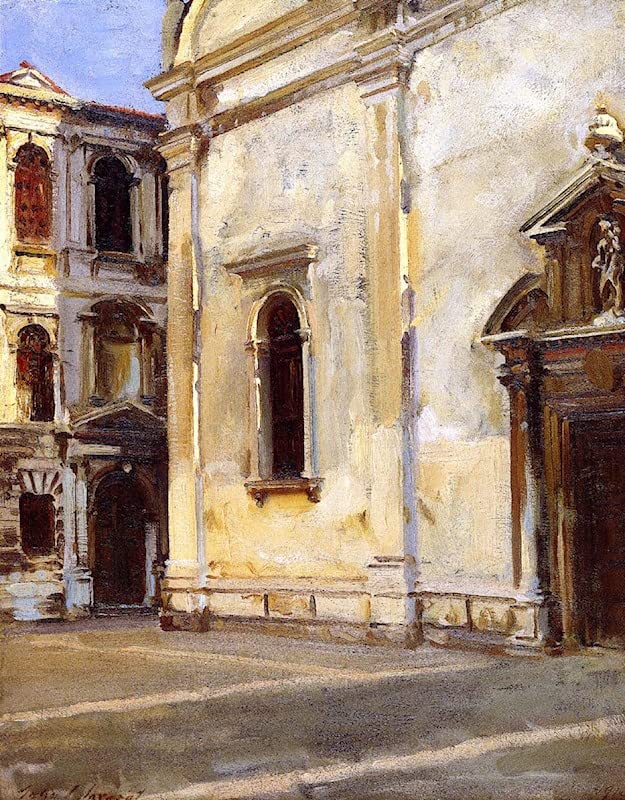 Tableau Santa Maria Del Carmelo par John Singer Sargent, impression sur toile modern 60x90cm