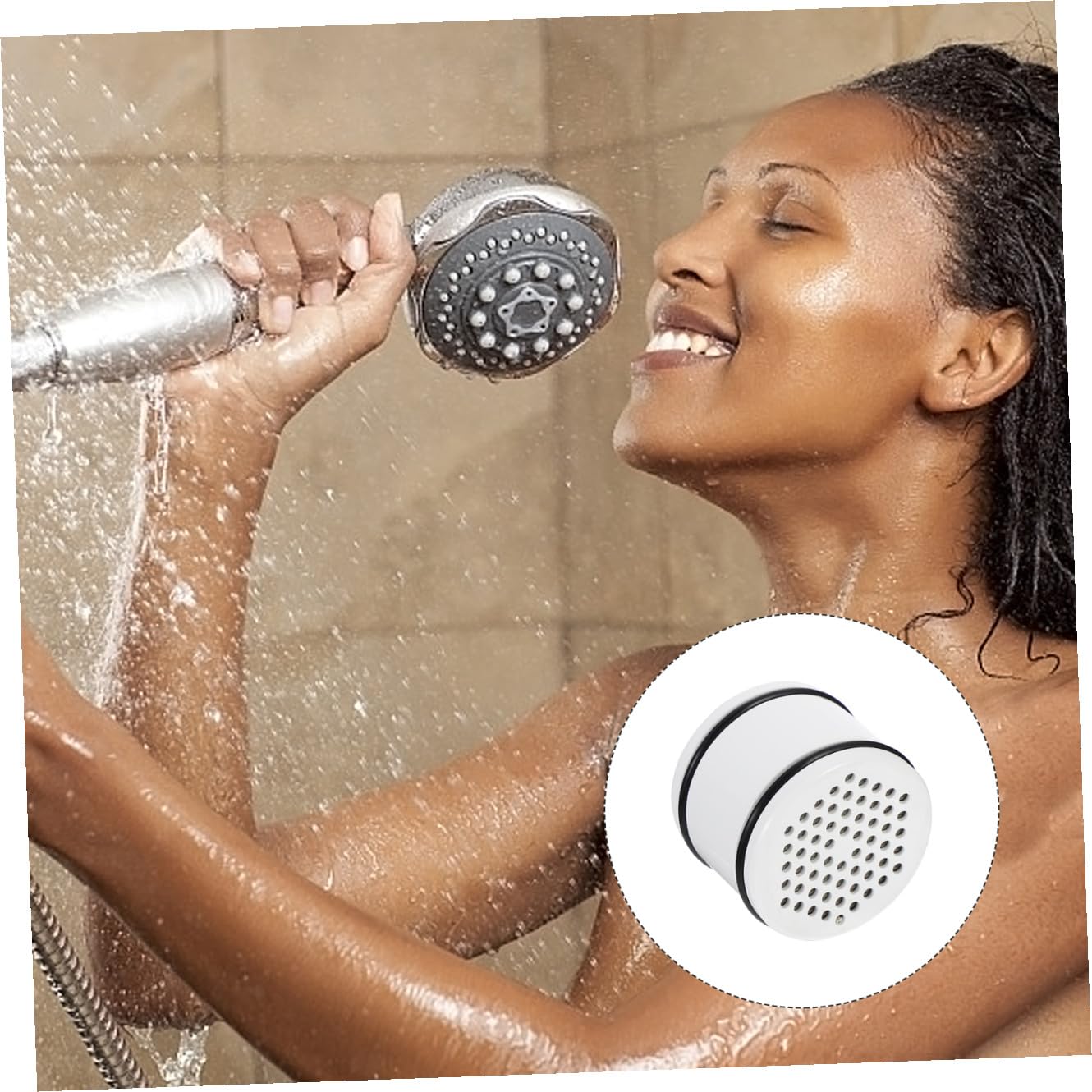 Gadpiparty 3piezas Filtro De Ducha De Plástico Purificador De Agua Para Ducha Reduce y Compatible y Cabello