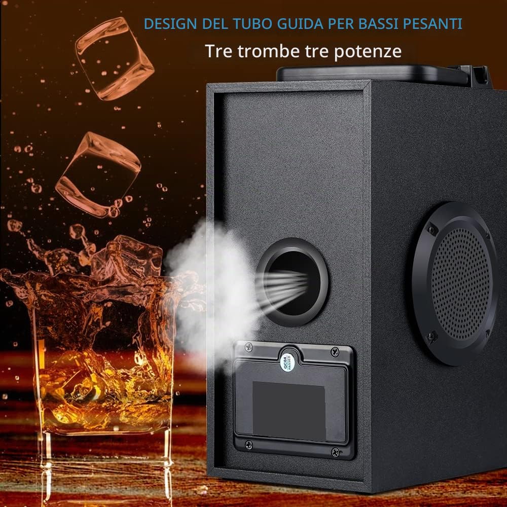 Feegar Dance Altoparlante Bluetooth Portatile Senza Fili 30m Doppio Subwoofer Stereo Ricco Supporta Radio FM Lettore MP3 AUX EQ 30W Boombox
