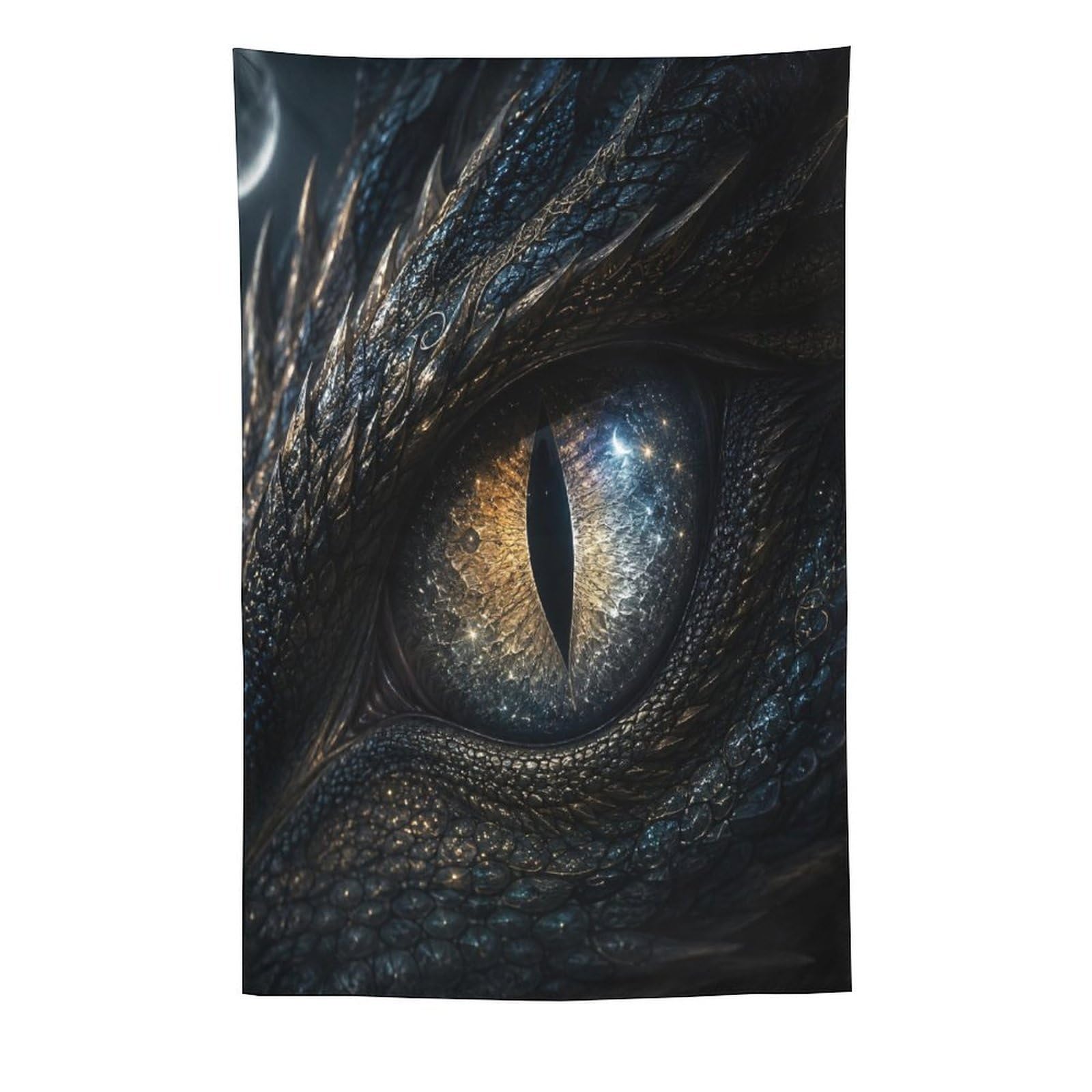 W7C8U2X3 Blue Cosmic Dragon Eye Wall Tapestry, Surrealist, Entryway