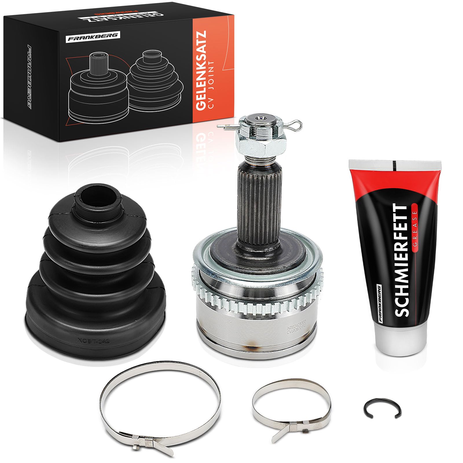 Frankberg Juego de juntas homocinéticas lado de la rueda delantera 839159 | Compatible con: L200/Triton Pritsche/Fahrgestell KAT KBT ,L200/Triton KAT KBT ,L200/Triton KJ KK KL