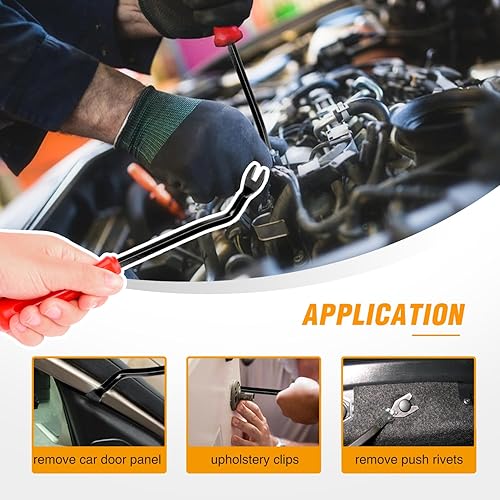 Vista 31 de GOOACC - GRC-47 Clips universales de plástico para guardabarros, 200 clips de remache con 6 tamaños de clips de retención de carrocería