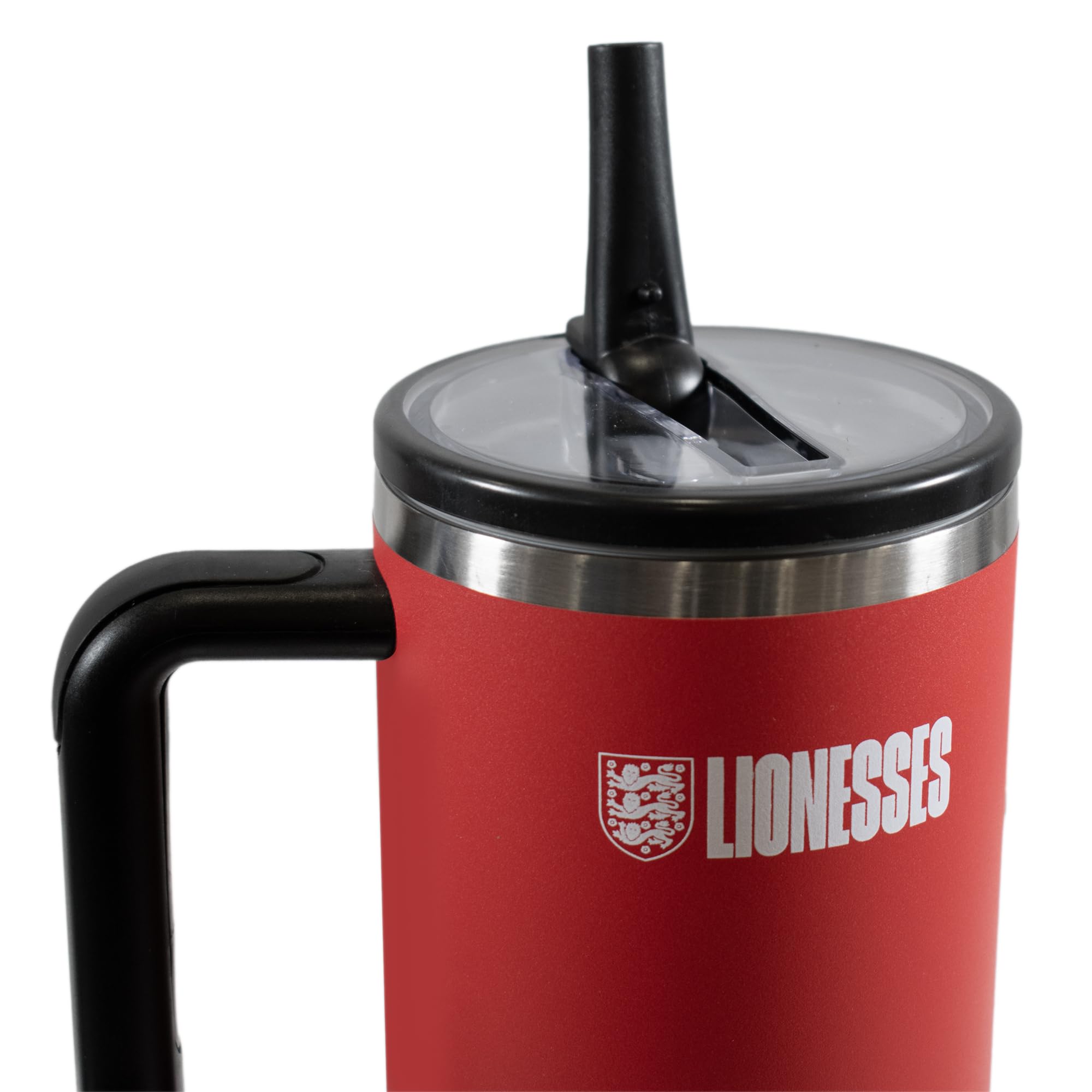 Hy-Pro Officially Licensed Lionesses 40oz/1.18 L Thermal Flask & Handle, Metal Water Bottle with Straw - Image 4