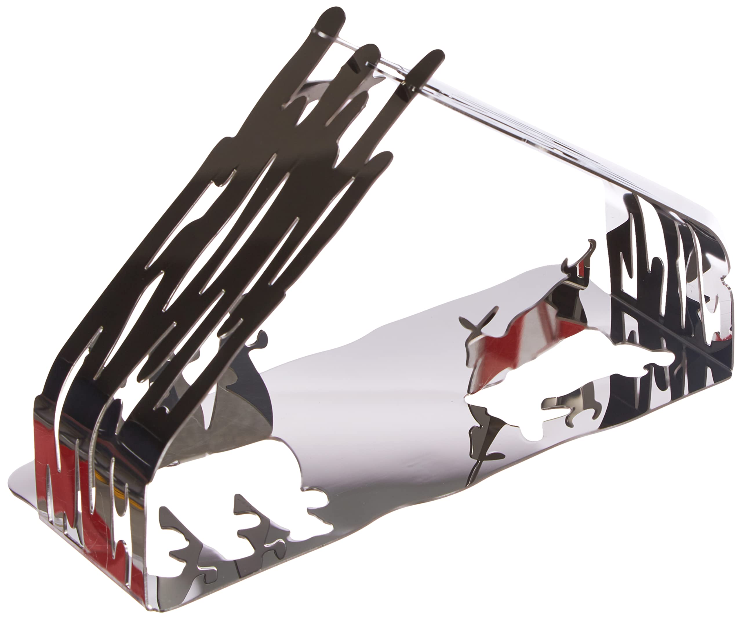 Alessi Bark Crib BM09 - Presepe di Design in Acciaio Inossidabile con Particolari Dorati, Lucido