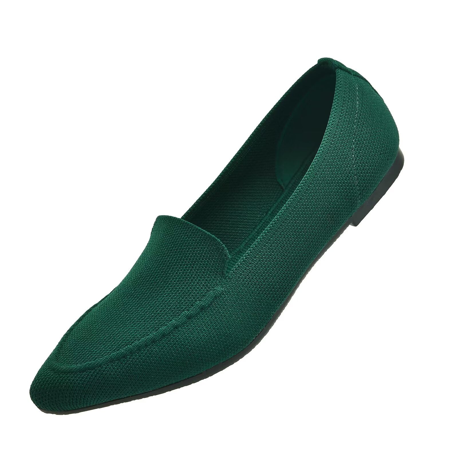 Puxowe Damen Ballerina Spitze Zehe Flache Schuhe Komfort Str