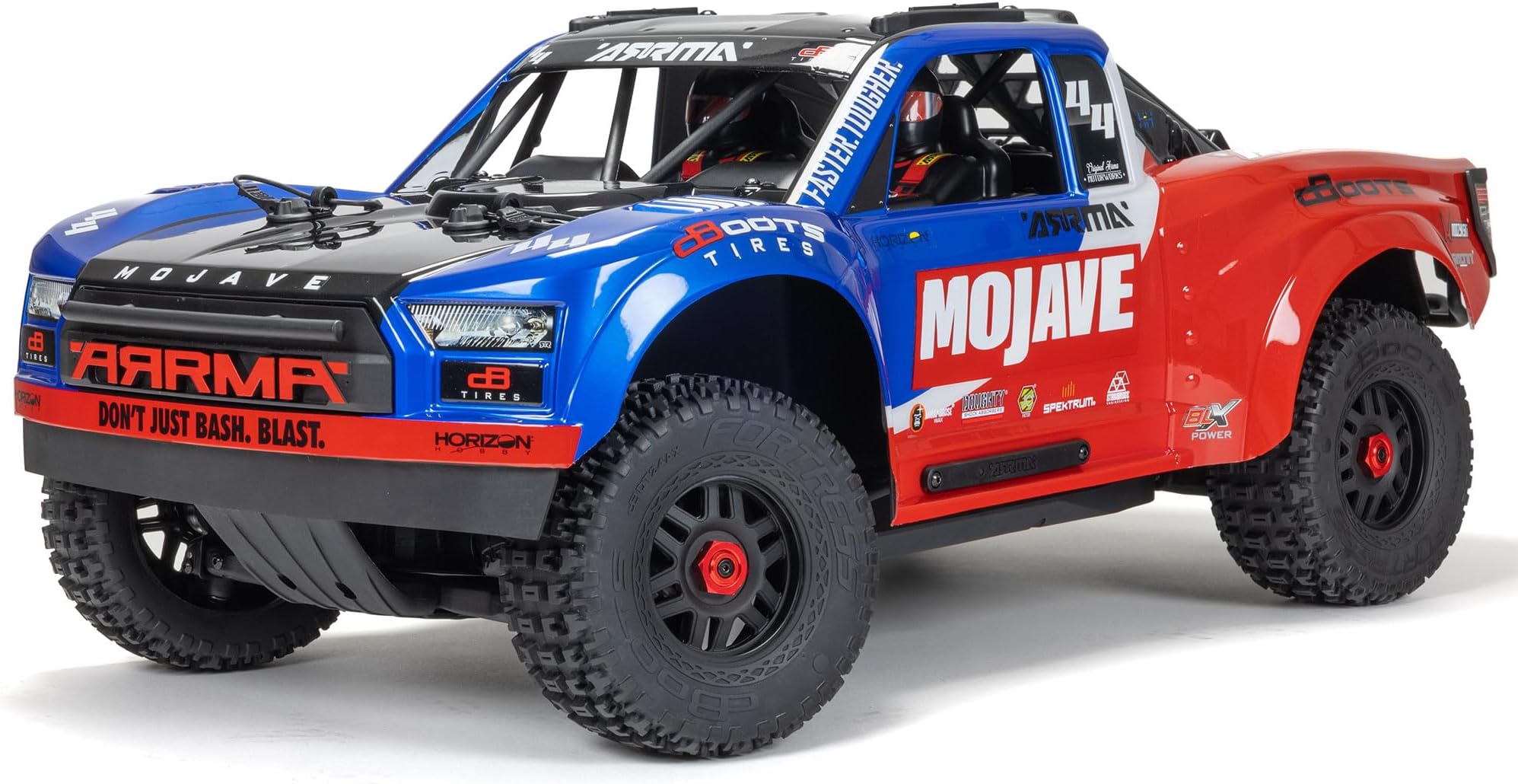 Mojave 4x4 4S BLX Desert Truck 1:8 RTR RC Car - Blue/Red ARA4404T2