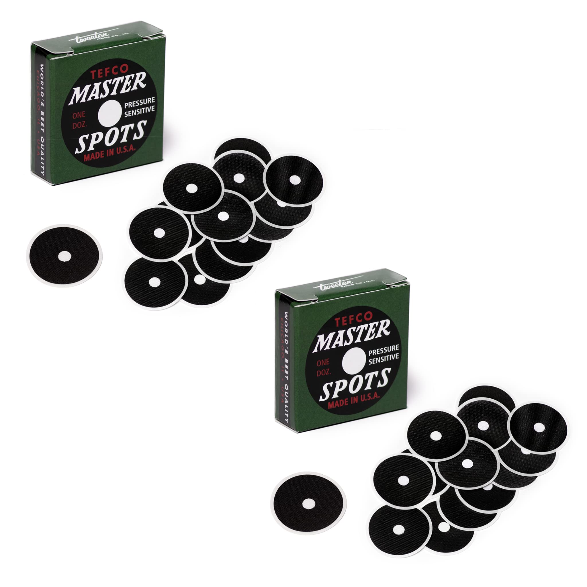 Tweeten Tefco Master Pool Billiard Table Spots 24 pcs/2 Boxes - 1 1/4" - Black