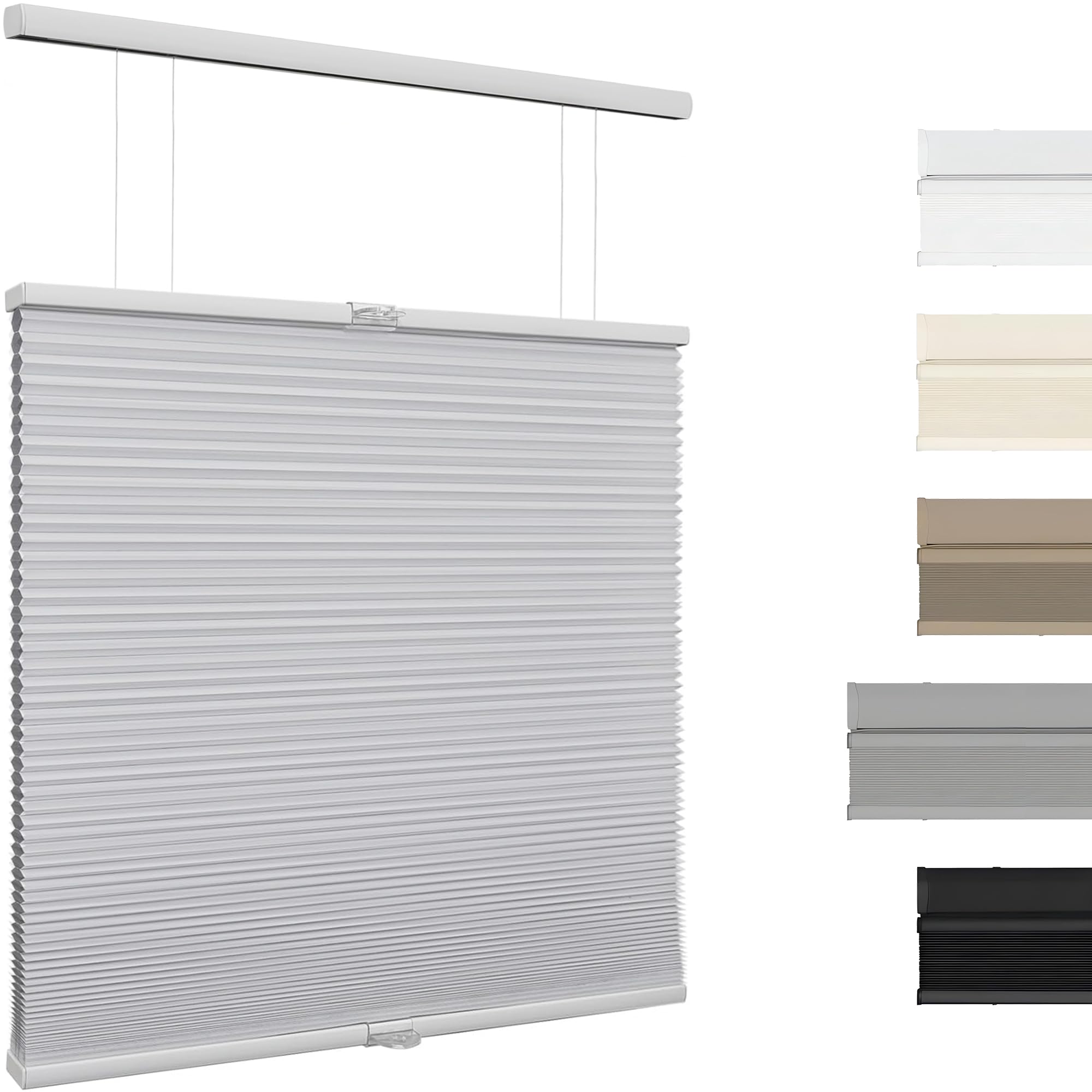 Custom Color-Matched Top Down Bottom Up Cellular Shades for Indoor Windows & Doors，Privacy Light Filtering Top Down Bottom Up Cellular Shades，