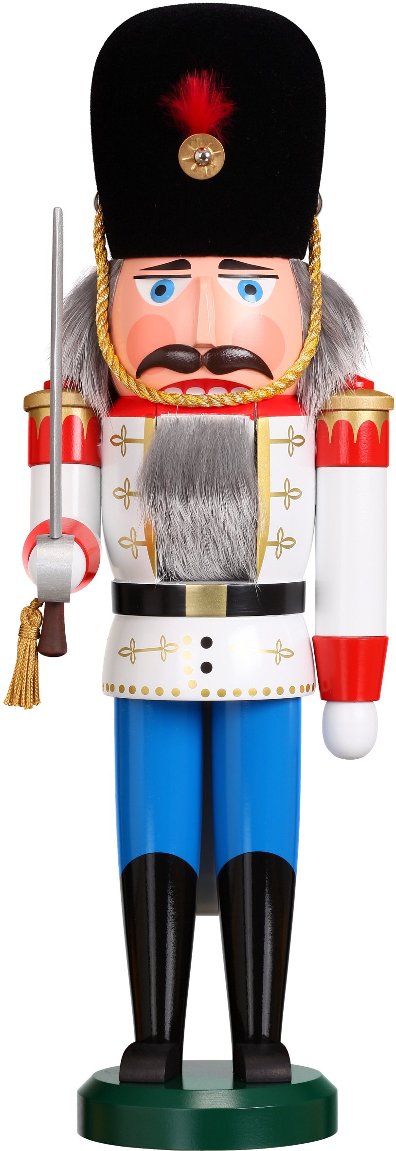 Casse-Noix de Seiffen de Noël 39cm Cadeau Traditionnel Allemand Le Chiffre Danois Original