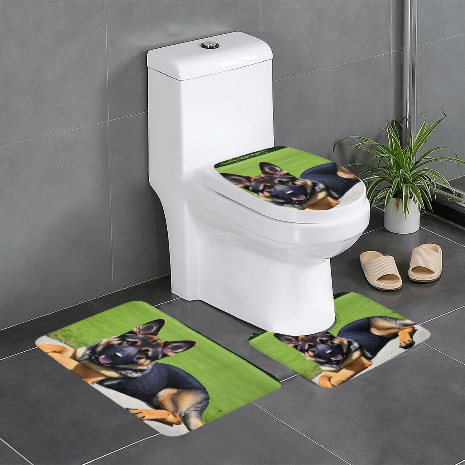 Tapis de bain Berger Allemand pour sécuriser la douche des enfants et adultes
