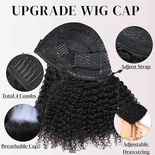 Miniatura 17 de kiss love Pelucas de cabello humano ondulado profundo con encaje frontal de 13 x 4, densidad del 180 %, pelucas de cabello humano con encaje frontal