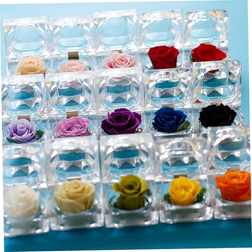 Miniatura 8 de NUOBESTY Ramo preservado de rosas nunca marchitas, color rosa, aniversario, rosa, novia, decoración del hogar