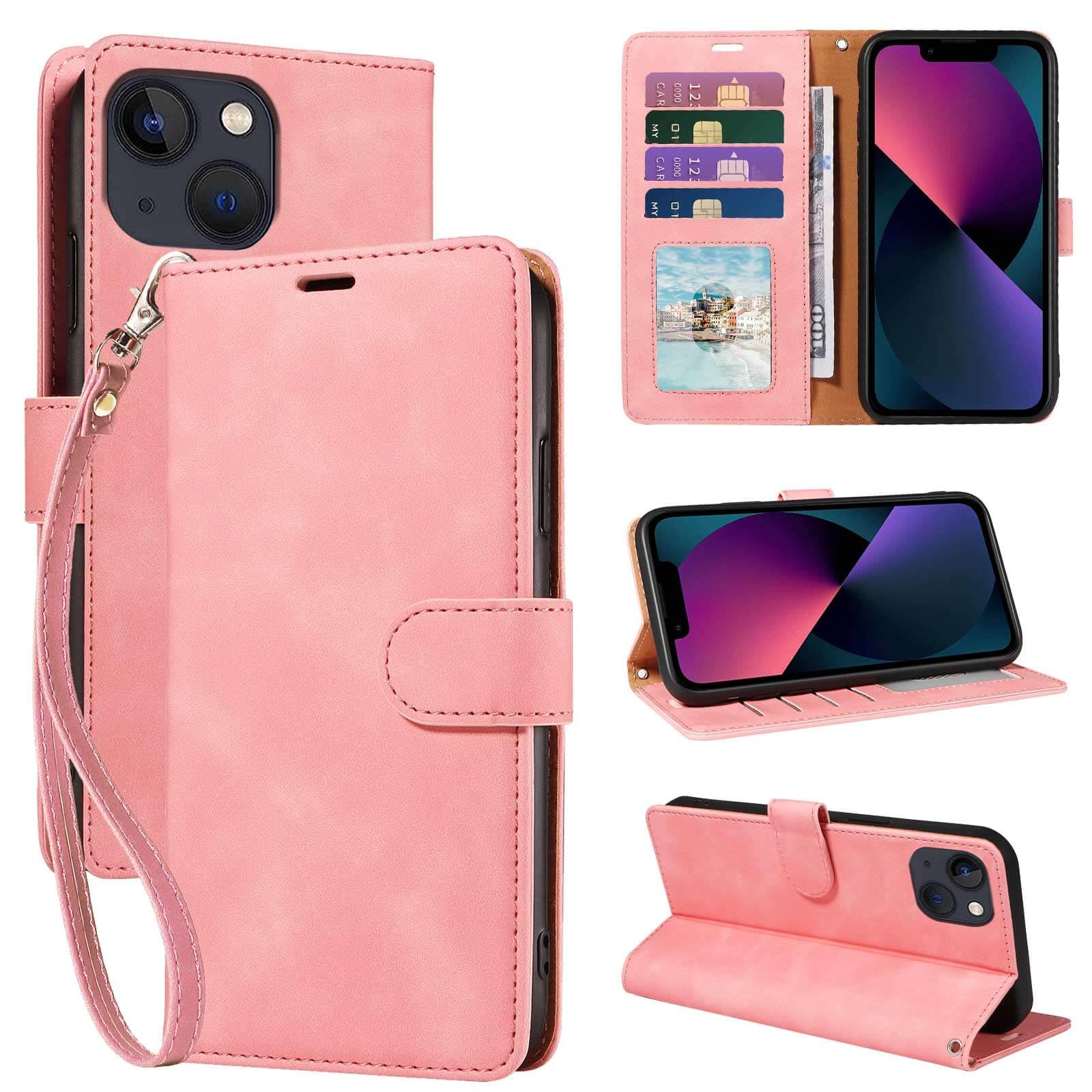 GOTOURED Wallet Phone Case for iPhone 13 Mini 5.4 inch