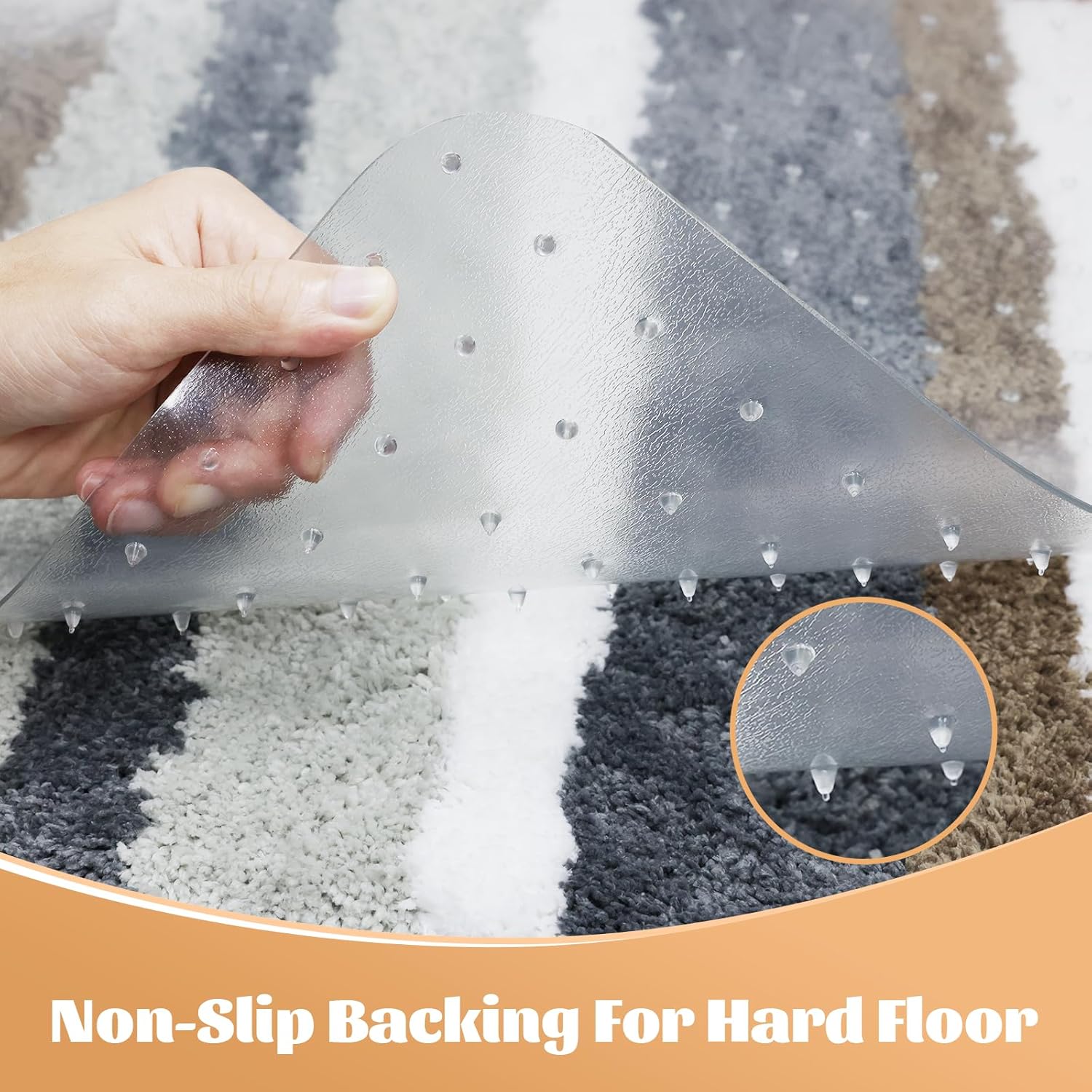 KMAT Office Chair Mat for Carpet, Computer Desk Mat,Clear Desk Chair Mat for Home Office Rolling Chair,Heavy Duty Floor Protector-Easy to Clean,Anti-Slip-36 x48 Rectangle