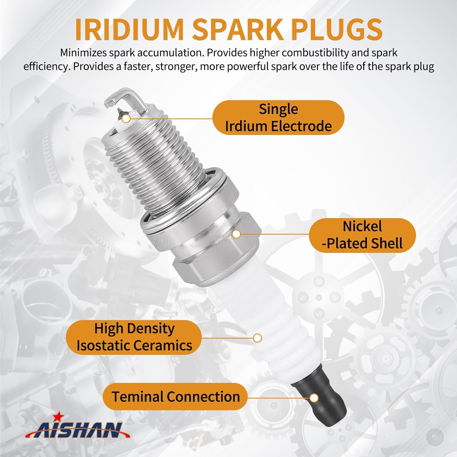 Set of 4 Ignition Coil Pack and Iridium Spark Plugs Compatible with Honda Fit L4 1.5L 2007 2008 UF581 30520PWC003 C1578 GN10249