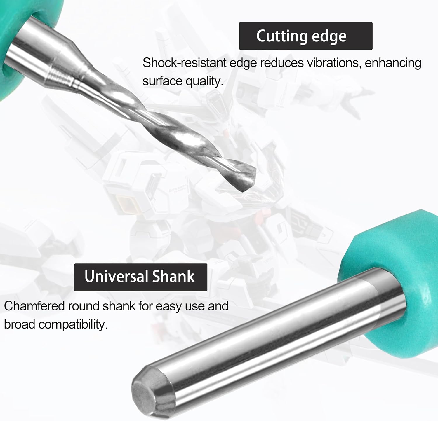 Micro Drill Bit Set, 10PCS Tungsten Steel Drill Bits 1.1-2.0mm