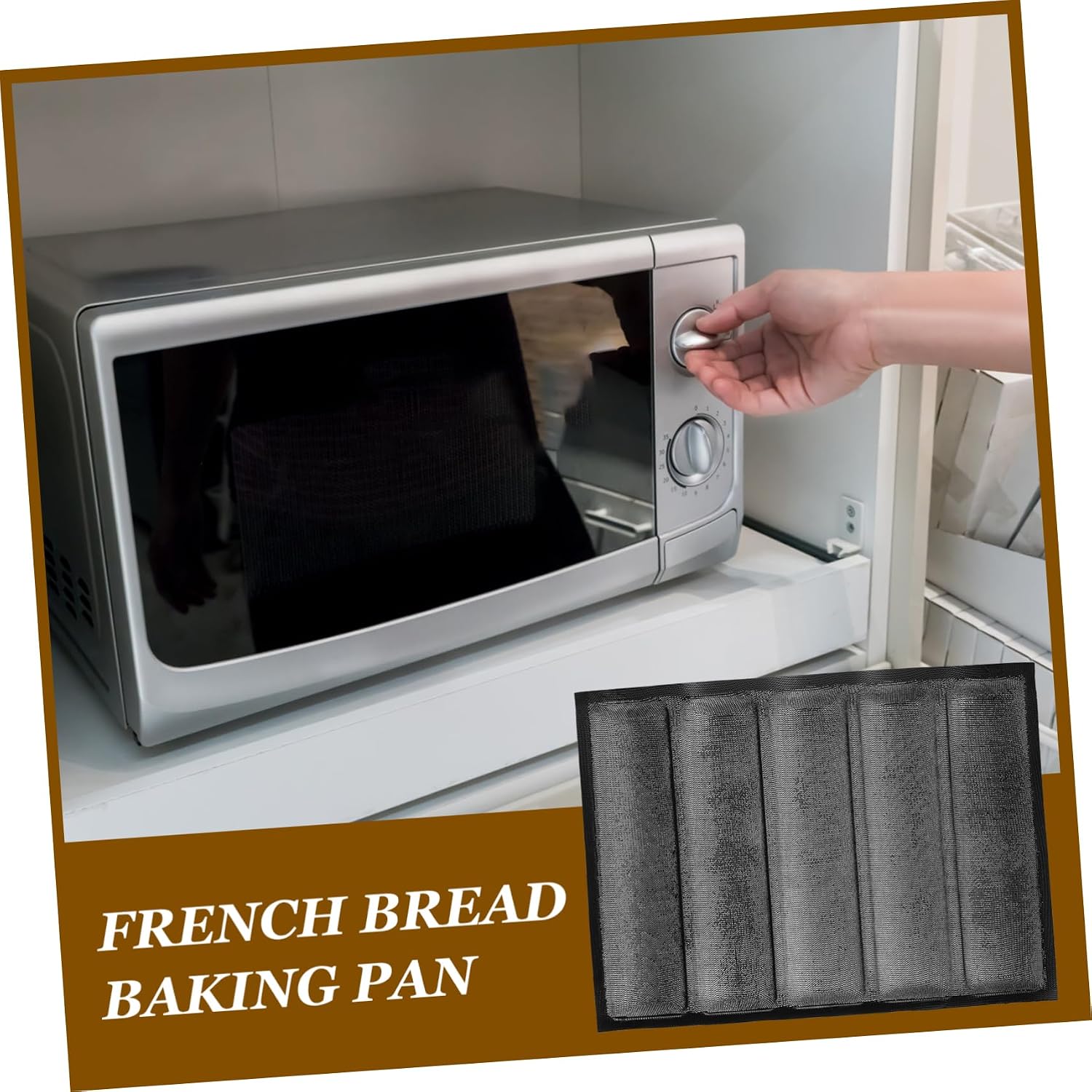 Zerodeko French Bread Silicone Loaf Pan Baking with Ventilated Design for Even Heating Easy Release and Cleaning for Home Professional Baking
