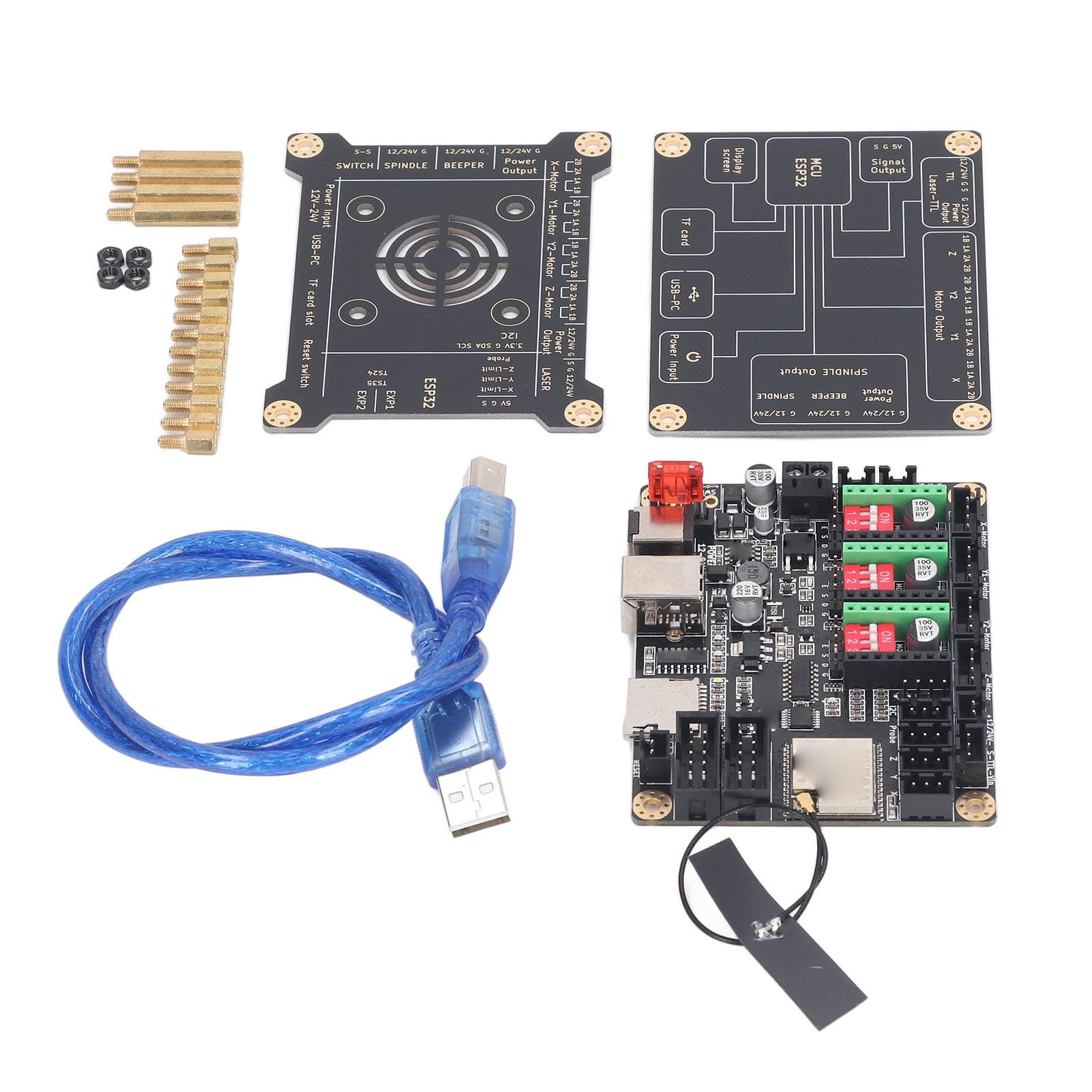 Scheda Madre MKS DLC32, Controllo Offline per Macchine per Incisione, 32 Bit, WiFi/BT, Touch Screen da 2,4/3,5 Pollici, Supporta il Controllo della Pagina Web e (Scheda madre e