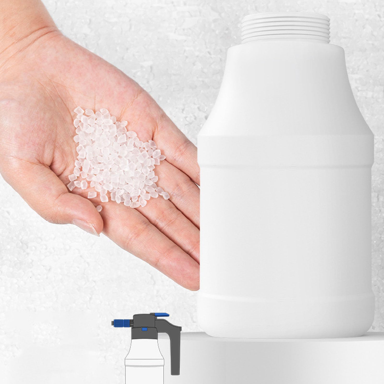 1,5 L Elektrische Sprühflasche, 2,0 Bar Schaumpistole, Autowaschsprüher, Gartensprüher, Automatischer Sprüh Hand Hochdruck Pumpsprüher für Autowäsche, Gartenbewässerung, Beregnung