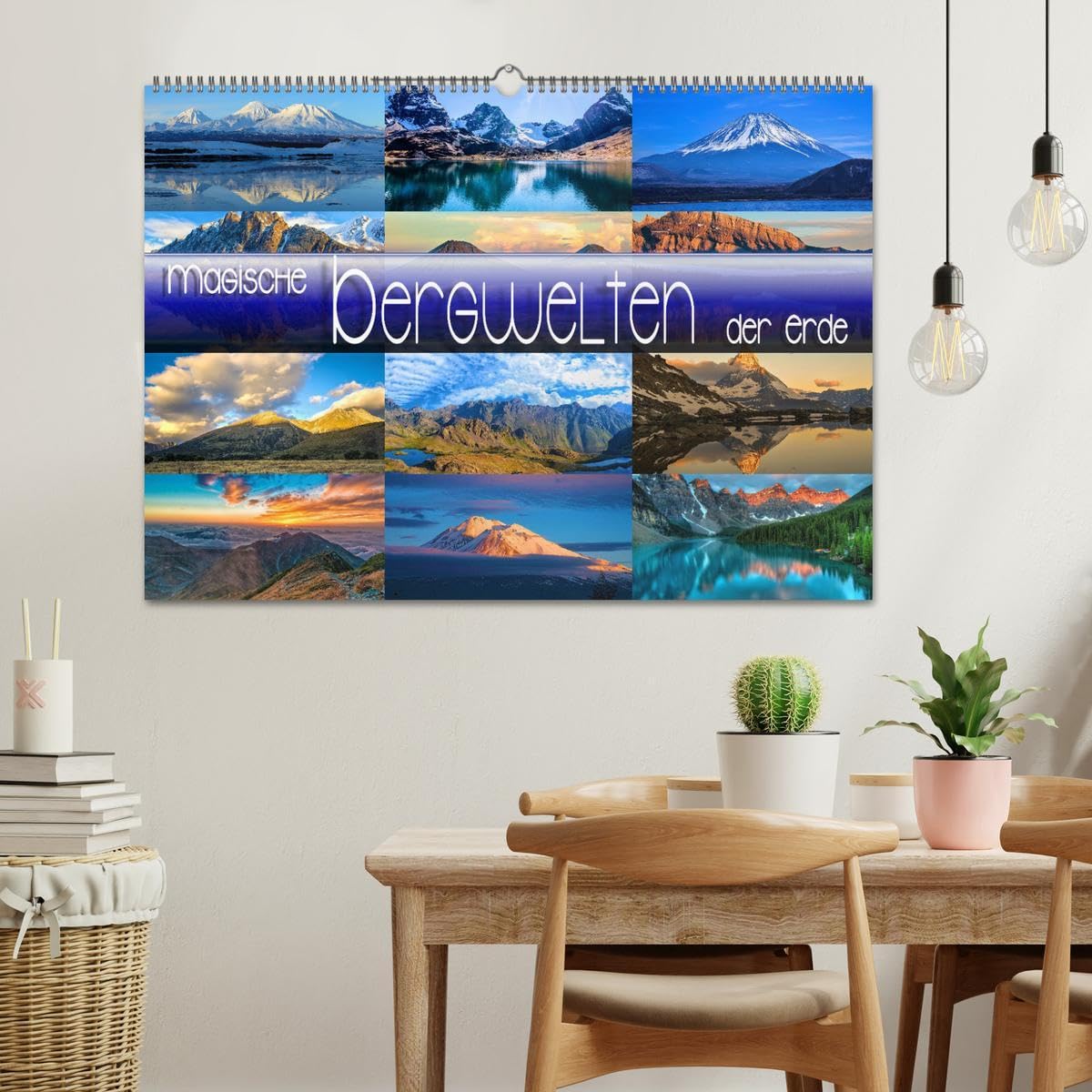 Magische Bergwelten der Erde (Wandkalender 2026 DIN A2 quer), CALVENDO Monatskalender: Stimmungsvolle Naturaufnahmen von Bergregionen in geheimnisvollem Licht (CALVENDO Natur)