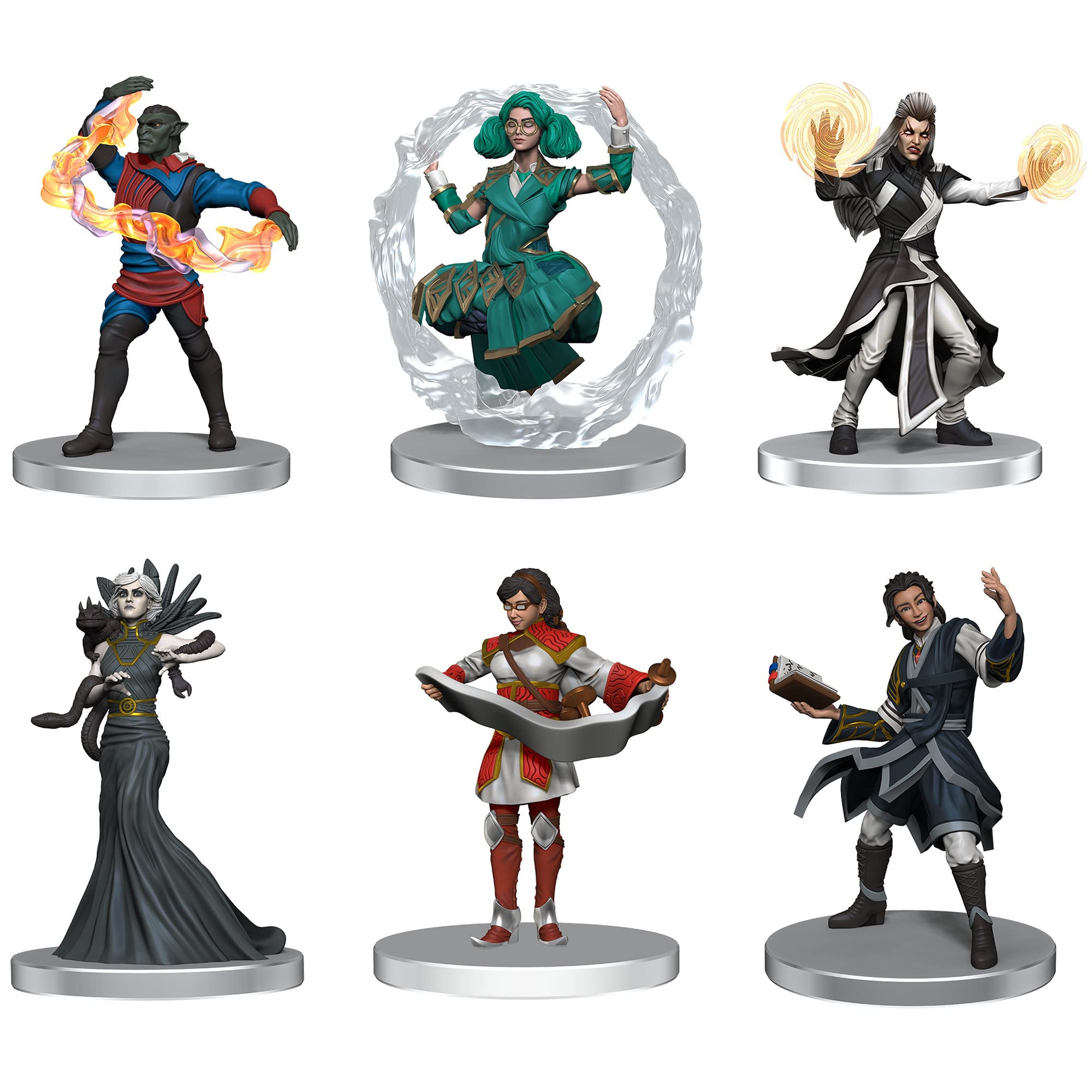 WizKids D&D Icons of The Realm: Strixhaven Set 2-6 Figure Pre-Painted Miniature Set, Dungeons & Dragons, RPG Figures