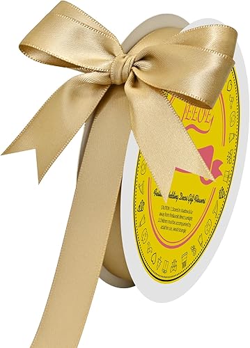 Miniatura 727 de Cinta de satén verde esmeralda de doble cara de 1-1/2 pulgadas x 50 yardas, cinta de poliéster verde esmeralda para envolver regalos, muy adecuada