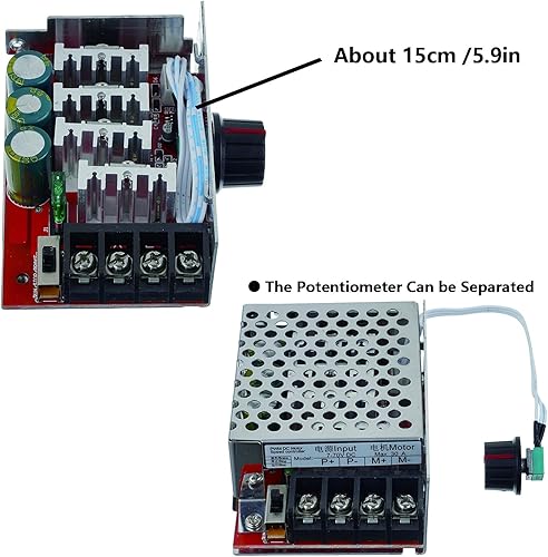 Miniatura 5 de BOJACK Control del controlador de velocidad del motor de 7-70V PWM DC 30A