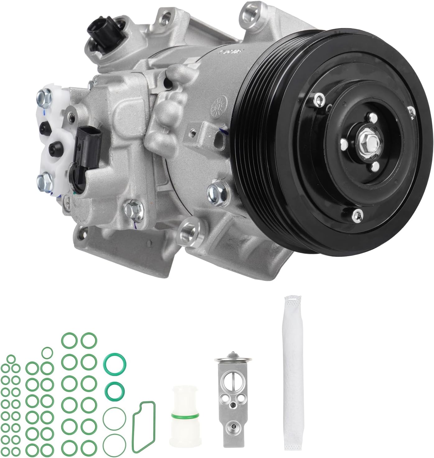 ILONPA New AC Air Conditioning Compressor with Clutch and Component Kit for Toyota Corolla 2011 2012 2013 11 12 13 1.8L, NOT for XRS Model, for KT5139