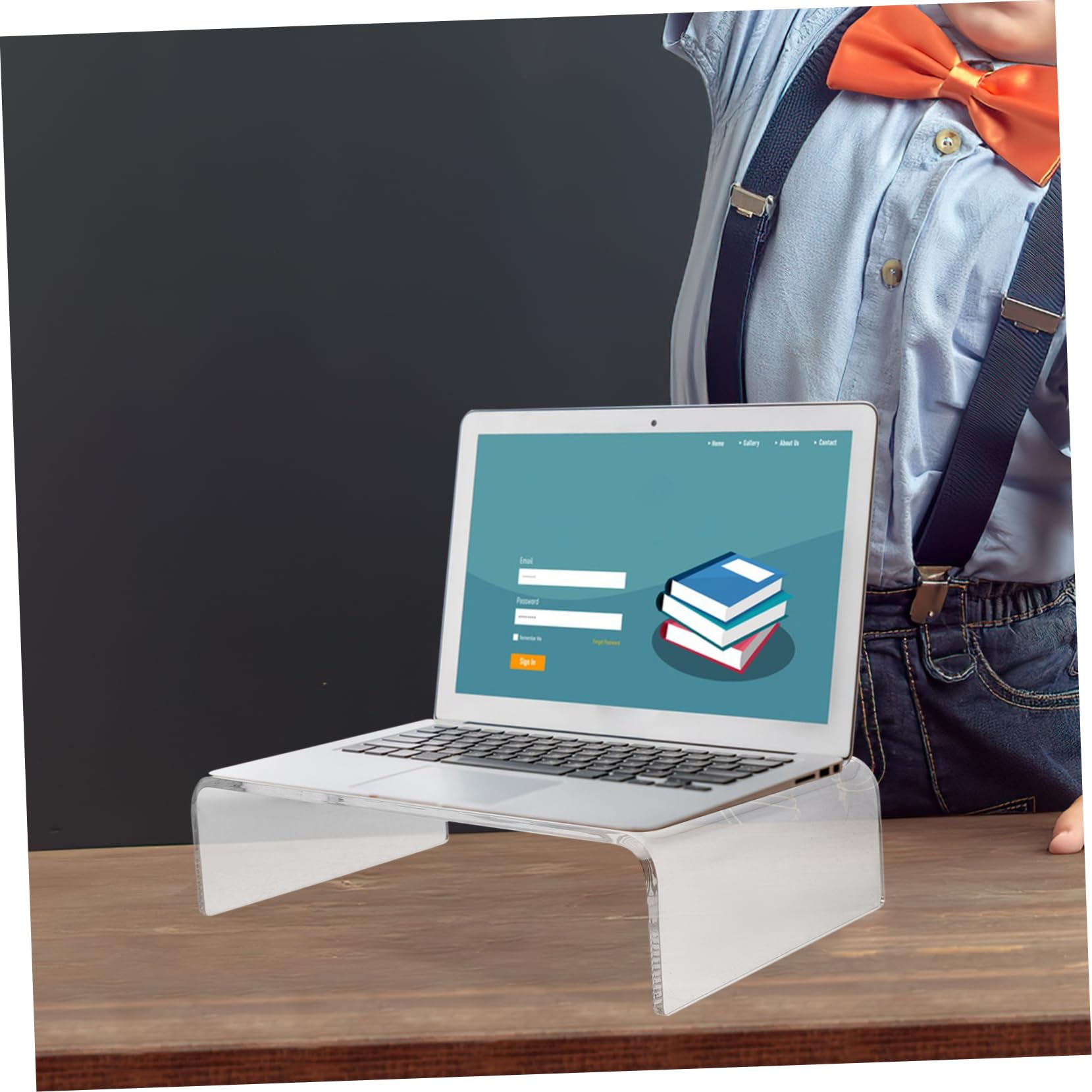 Rehausseur pour Écran D’ordinateur Transparent en Acrylique, Support