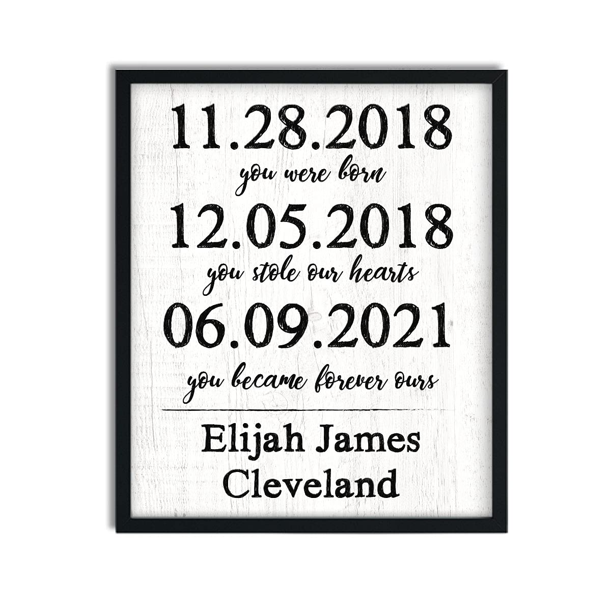 Adoption Dates Print | Adoption Gift | Gotcha Gift | Gotcha Day |Adoptive Parents Gift |Gotcha Day - Adoption Gift Personalized Art Child Keepsake Gift Boys and Girls Adopt Adopted Present