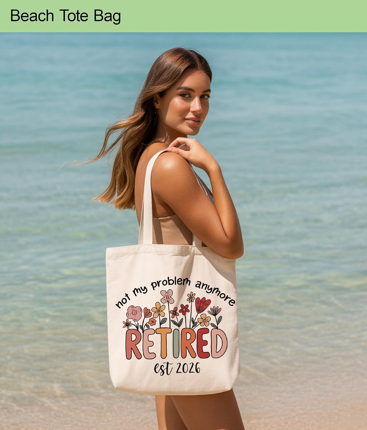 Aesthetic Tote Bag for Women Girls, Stylish Tote Bag for Friends Besties Coworker image 3