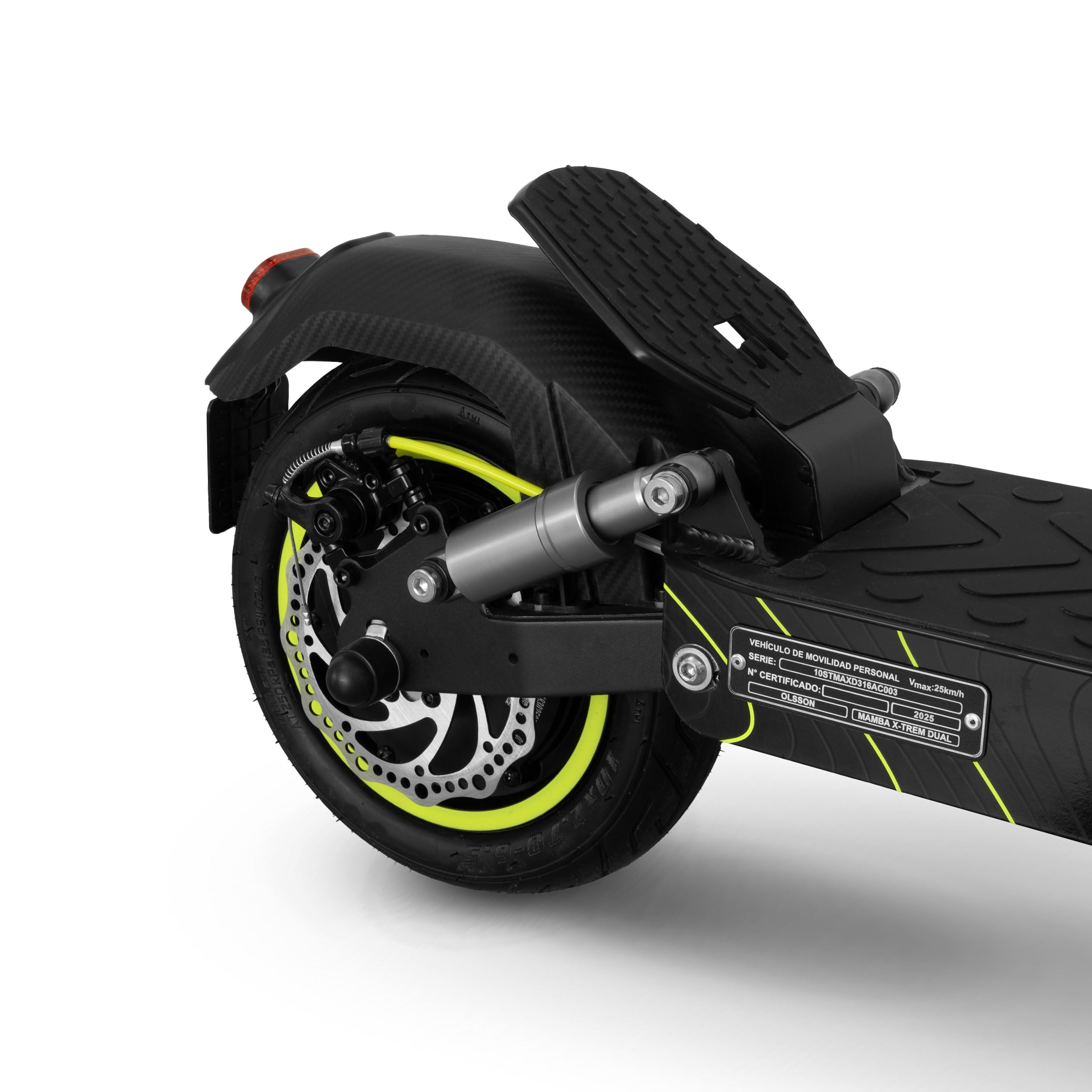 OLSSON Mamba Patinete eléctrico Adultos Homologado DGT, 1 o 2 Motores de 1000W (2000W), 50 km autonomía, batería 15000 mAh 48V, Ruedas 10" tubeless, Plegable, bloqueable