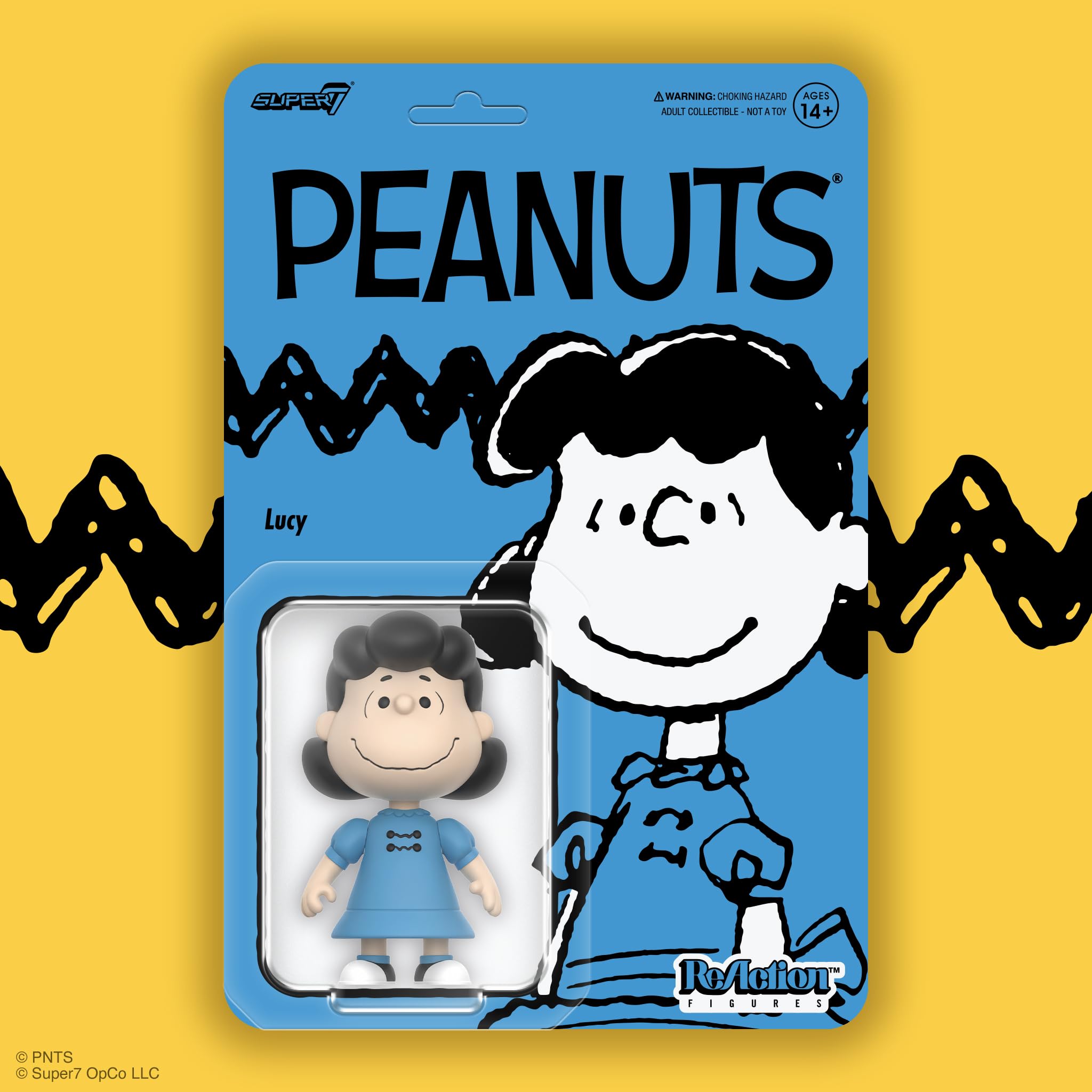 Amazon.co.jp: Super7 ピーナッツ ルーシー リアクションフィギュア