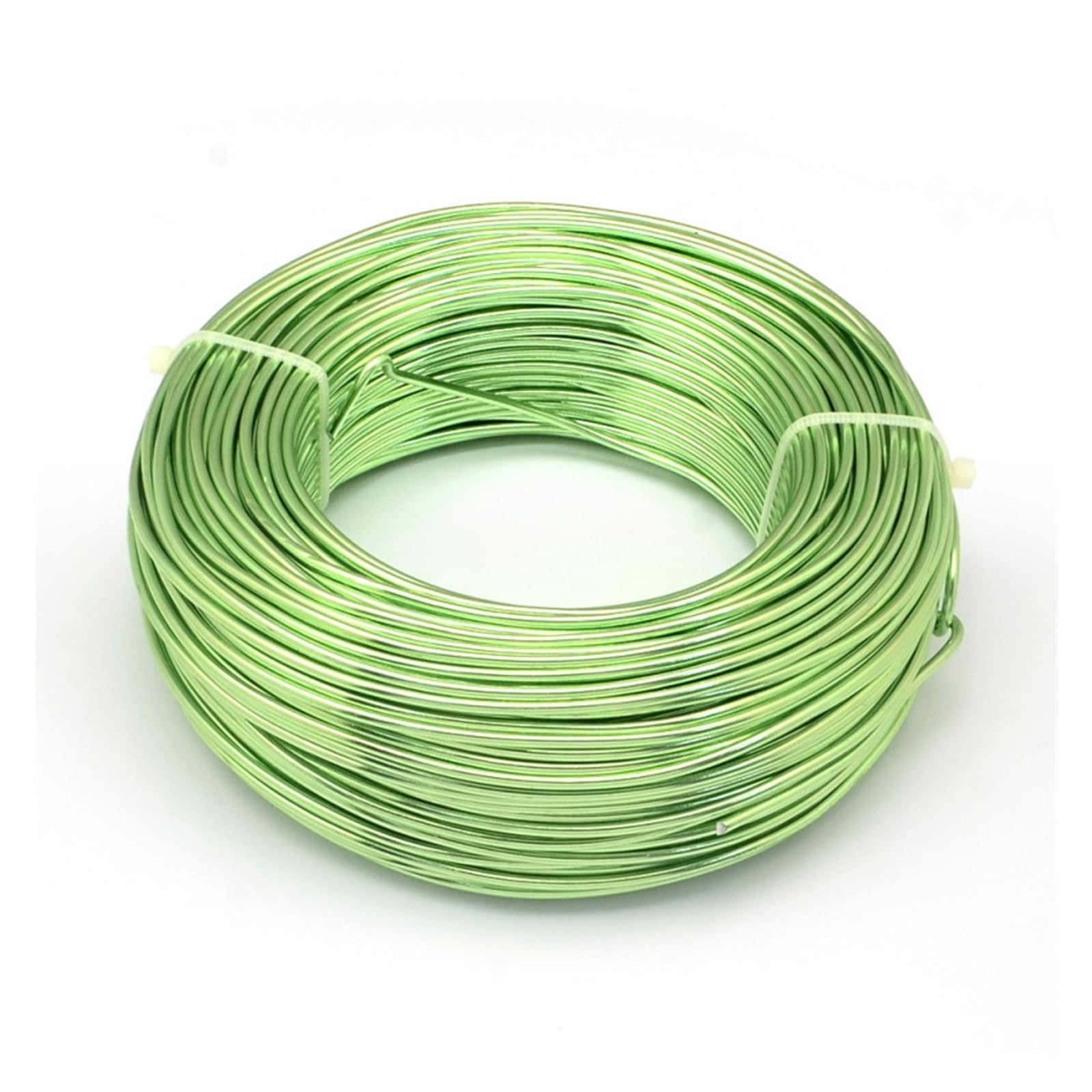 Filo Alluminio 500g 0.8/1/1.2/1.5/2/3/2.5/3.5/4mm Filo di Alluminio Flessibile Perline Forniture di Filo for la Produzione di Gioielli FAI DA TE Collana Bracciali Mestieri(LawnGreen,0.8mm 300m)