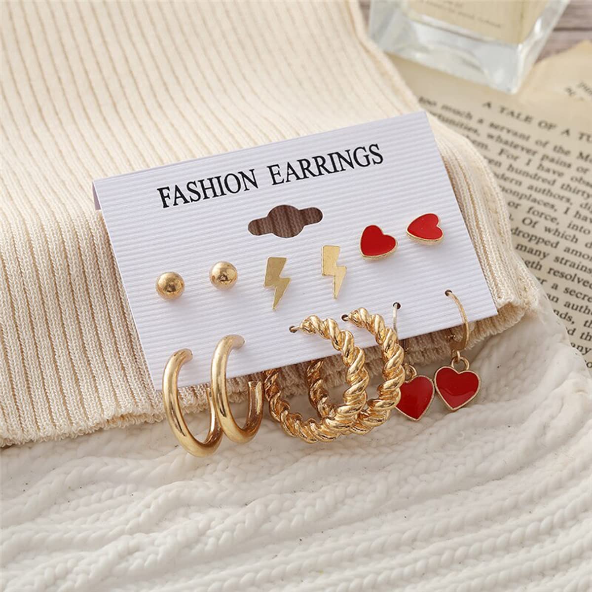Gold-Plated Drop Earrings (JG-PC-ERGI-8668)