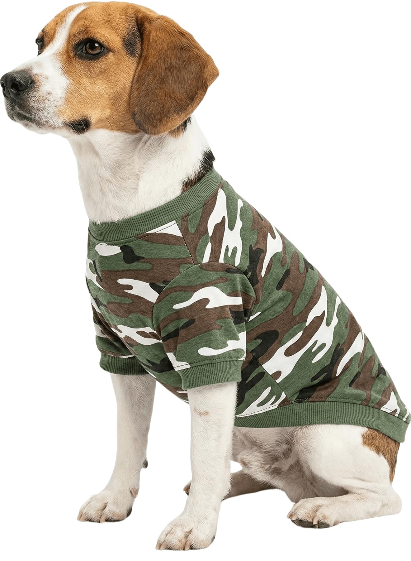 DroolingDog XS Dogs Clothes Boy Camo Dog Tshirts Army Pet Shirts Puppy Camouflage Boy Dog Clothes, XS, Green