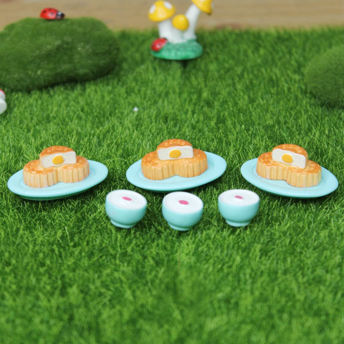Wonderland Miniature Toys Set of 6 Ice Cream Bowl (Miniature Fairy Garden Accessoriesfor DIY Tray Garden Plant Décor)-image-38