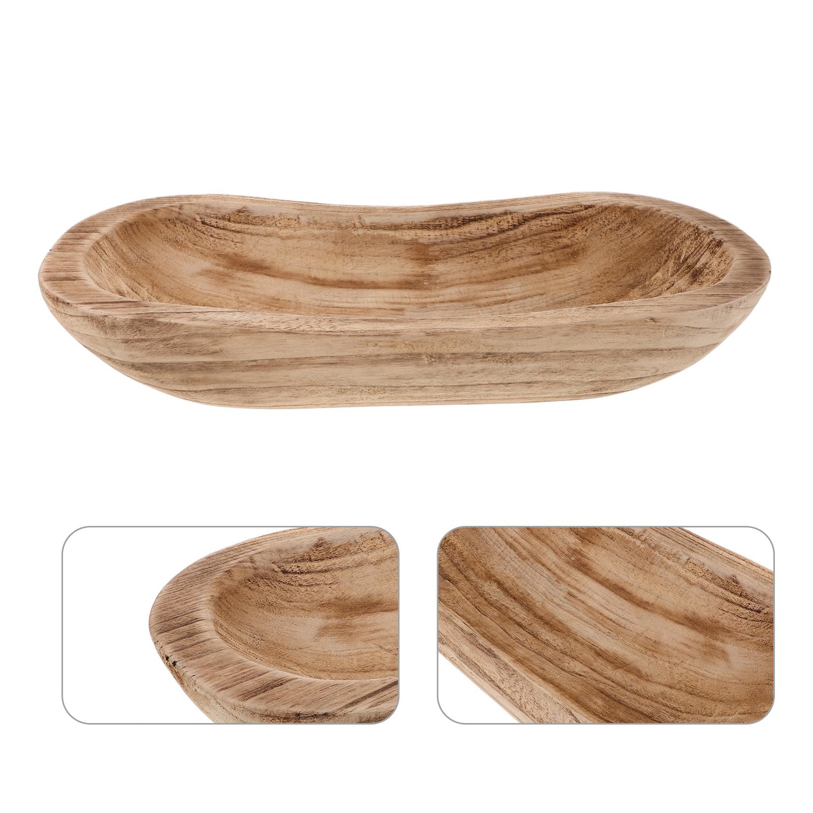 Operitacx Portacandele in Legno Rustico a Forma Lunga e Stretta, Vassoio Decorativo Multifunzionale per Centro Tavola in Stile Country Facile da Mantenere la Casa